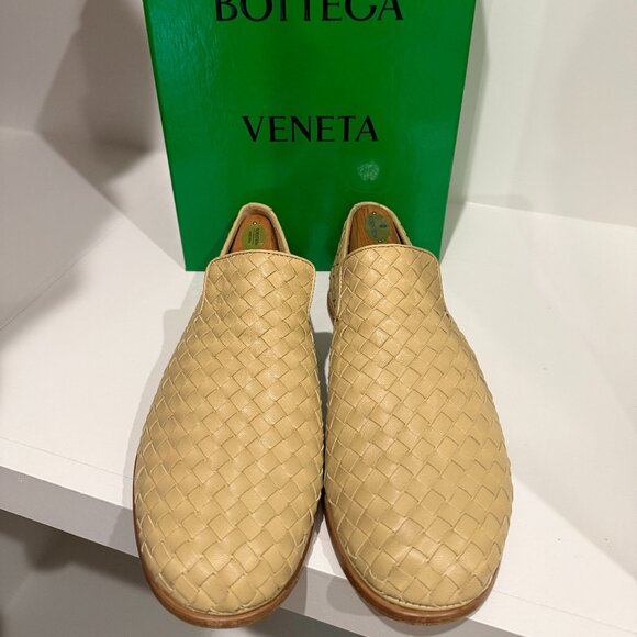 Bottega Veneta Nappa Opaque Weave Slipper Leather in Cane Sugar 41 main image 8